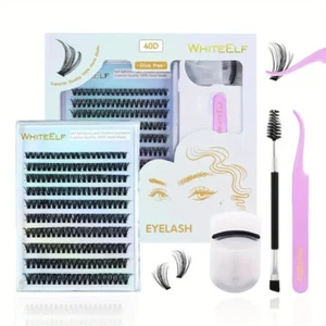 200 Stück DIY Wimpernverlängerungsset - D Curl Cluster Lashes mit dünnem Band - Bild 1 von 5