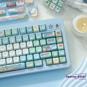Animal Crossing Keycaps SOA Cherry PBT Dye-sub 138 Keys for Cherry MX Keyboard - Picture 1 of 18