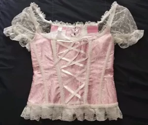 Renaissance Ruffle Lace/Zip-up Corset *Please Read Description Before Purchasing - Picture 1 of 8