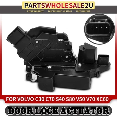 Actuador de cerradura de puerta del conductor delantero izquierdo para Volvo C30 C70 S40 S80 V50 V70 XC60 XC70 Foto 1 de 4