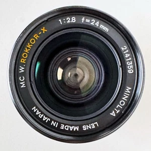 Minolta MC W.Rokkor 24mm f/2.8 Wide Angle MF Lens - Picture 1 of 3