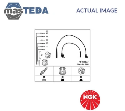 7368 IGNITION CABLE SET LEADS KIT NGK FOR RENAULT 19 II,CLIO I,19 I,RAPID - Image 1 of 4