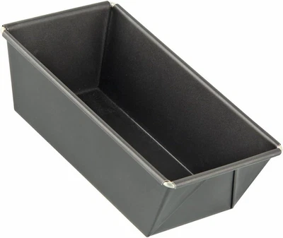 Königskuchenform Mini 15 cm Stahlblech Backform Antihaft Kastenform schwarz - Bild 1 von 4