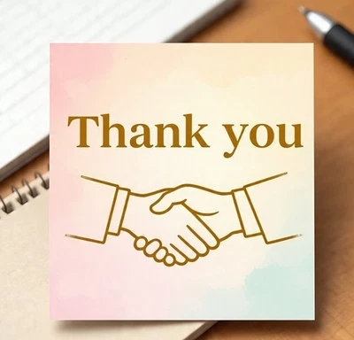 HAPPINESS_14 Thank You Card Printable | Floral Watercolor Digital Download | Gift Card