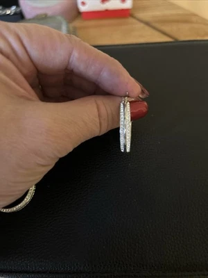 Pendientes de plata y circonitas para mujer Foto 1 de 3