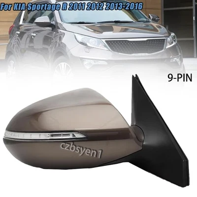Espejo de puerta lateral derecho 9 PIN para calefacción KIA Sportage R 2011-2016 Foto 1 de 4