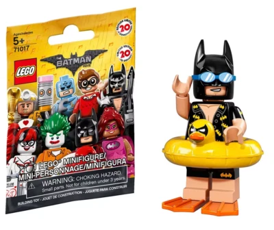 FIGURINE MINIFIGURE LEGO THE BATMAN MOVIE 71017 N°5 BATMAN EN VACANCES