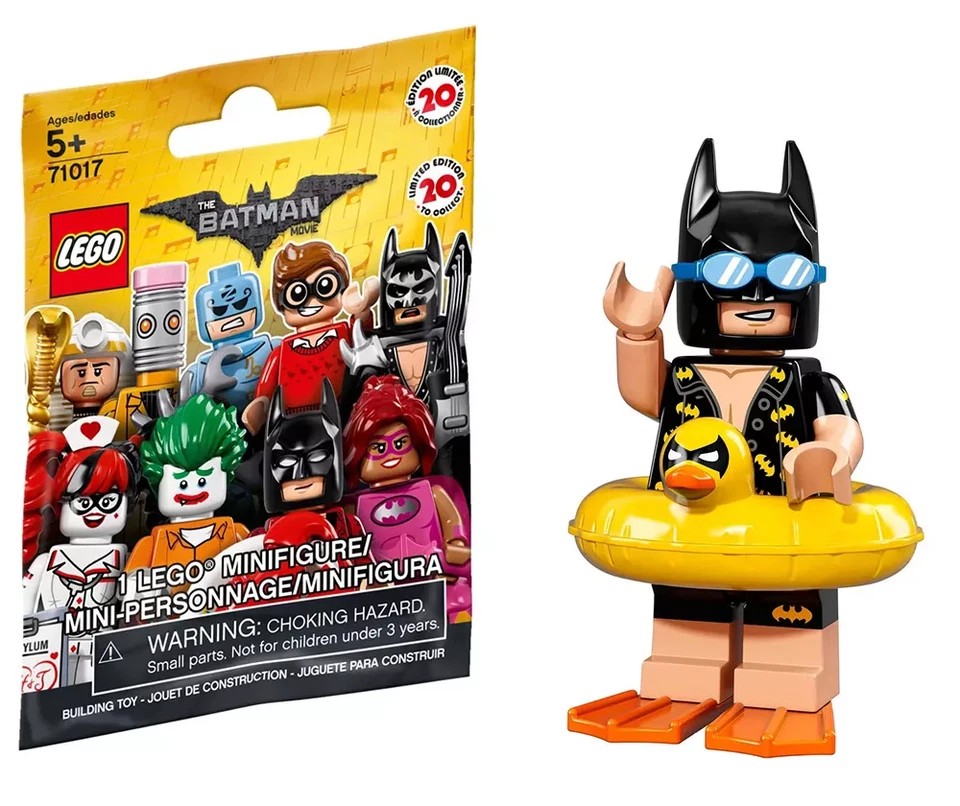 FIGURINE MINIFIGURE LEGO THE BATMAN MOVIE 71017 N°5 BATMAN EN VACANCES