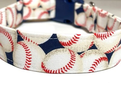 Baseball Dog Collar - Boy Dog Collar - Image 1 of 4