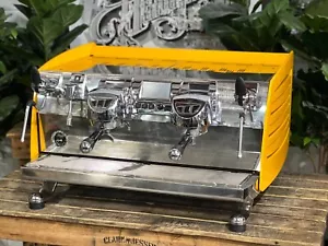 VICTORIA ARDUINO BLACK EAGLE 2 GROUP VOLUMETRIC ESPRESSO COFFEE MACHINE YELLOW - Picture 1 of 11
