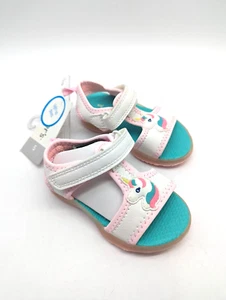 Carters Toddler Girl's Feline Light Up Sandals White/Pink #CS190143 Size: 5 - Picture 1 of 2