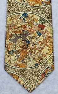 ASTROLOGY SIGNS--CONSTELLATIONS ASTRONOMY SPACE STARS Ralph Marlin Silk Necktie - Picture 1 of 6
