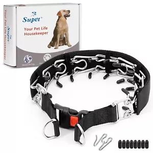 Dog Prong Collar, Dog Choke Collar Adjustable Dog Pinch Collar with Quick Rel... - Picture 1 of 7