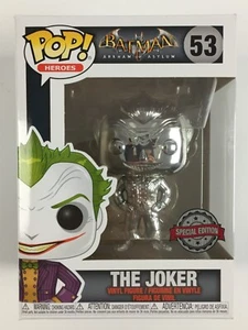 Funko Pop The Joker 53 Special Chrome Silver Edition / Batman Arkham Asylum - Imagen 1 de 3
