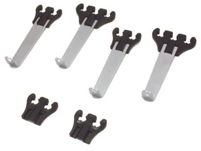 Spark Plug Wire Separators Loom BLACK CHROME 7 or 8mm Wires Chevy Ford Dodge AMC - Image 1 of 3