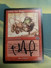 Mtg artist proof Goblin War Buggy Urza's Saga Signed