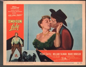 Two Gun Lady-Lobby Card-#4-1955-Peggie Castle-William Talman