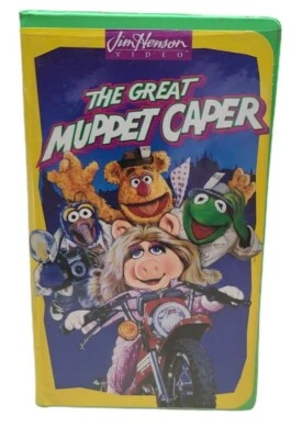 The Great Muppet Caper (1981) 1993 VHS Tape with green clamshell case - Image 1 of 4