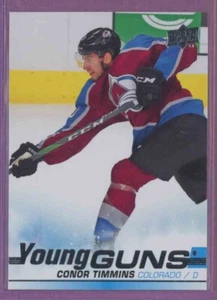 2019 19-20 UD UPPER-DECK YOUNG GUNS AVALANCHE CONOR TIMMINS #203 ROOKIE - Picture 1 of 2