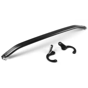 Black Front Strut Tie Bar for 92-00 Civic EG EK 93-97 Del Sol 94-01 Integra DC2 - Picture 1 of 7