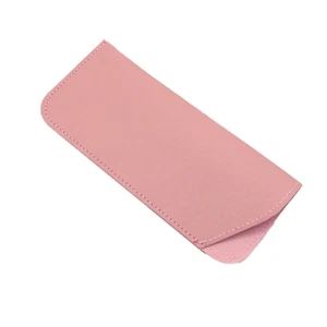 Soft Pouch Bag Pocket Leather Eyeglass Sunglasses Reading Glasses Case - Picture 1 of 4