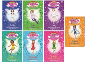 NEW SET x 7 RAINBOW MAGIC JEWEL FAIRIES 22 - 28 Chloe Amy Sophie Em - Picture 1 of 1