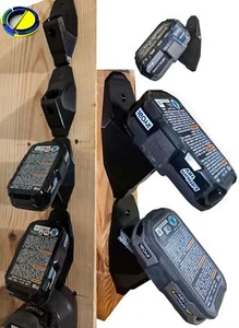 For Ryobi One+ 18V Wall Mount Battery Holder Workshop Van Woodwork Tools 5Pcs - Picture 1 of 1