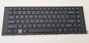 GENUINE NEW SONY VAIO VPCEA 148792021 148792421 BLACK US KEYBOARD WITH FRAME - Picture 1 of 4