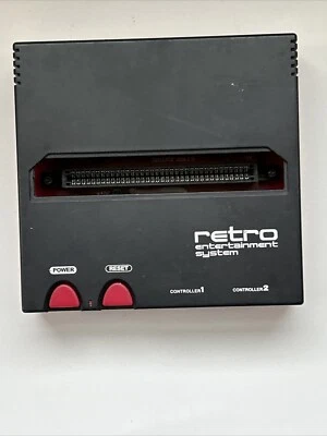 Retro-Bit Black & Red Aux And Cable Push Button Console Only Tested - Image 1 of 4