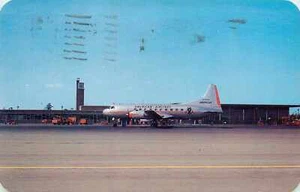 Postal Rochester Monroe Country Airport American Airlines 1956 - Imagen 1 de 2