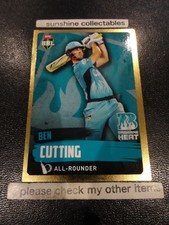 2015/16 TAP N PLAY CRICKET GOLD PARALLEL CARD NO.79 BEN CUTTING BBL