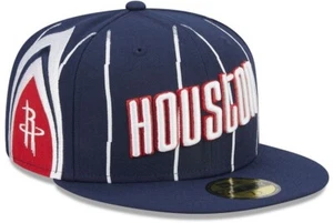 New Era Houston Rockets City Edition Fitted Hat Cap - Navy - Bild 1 von 5