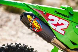 FMF Factory 4.1 Slip-On Exhaust Pipe Al Gray Kawasaki 450 KX450 2024-25 - 042403 - Picture 1 of 2