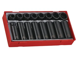  Teng Metric Regular Deep Impact Socket Set 16 Piece 1/2in Drive  6 Point TT9116 - Picture 1 of 1