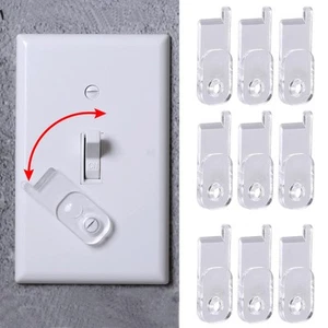 Toggle Switch Plate Cover Guard 10 Pack Clear - Security, Circuit and Child P... - Picture 1 of 6
