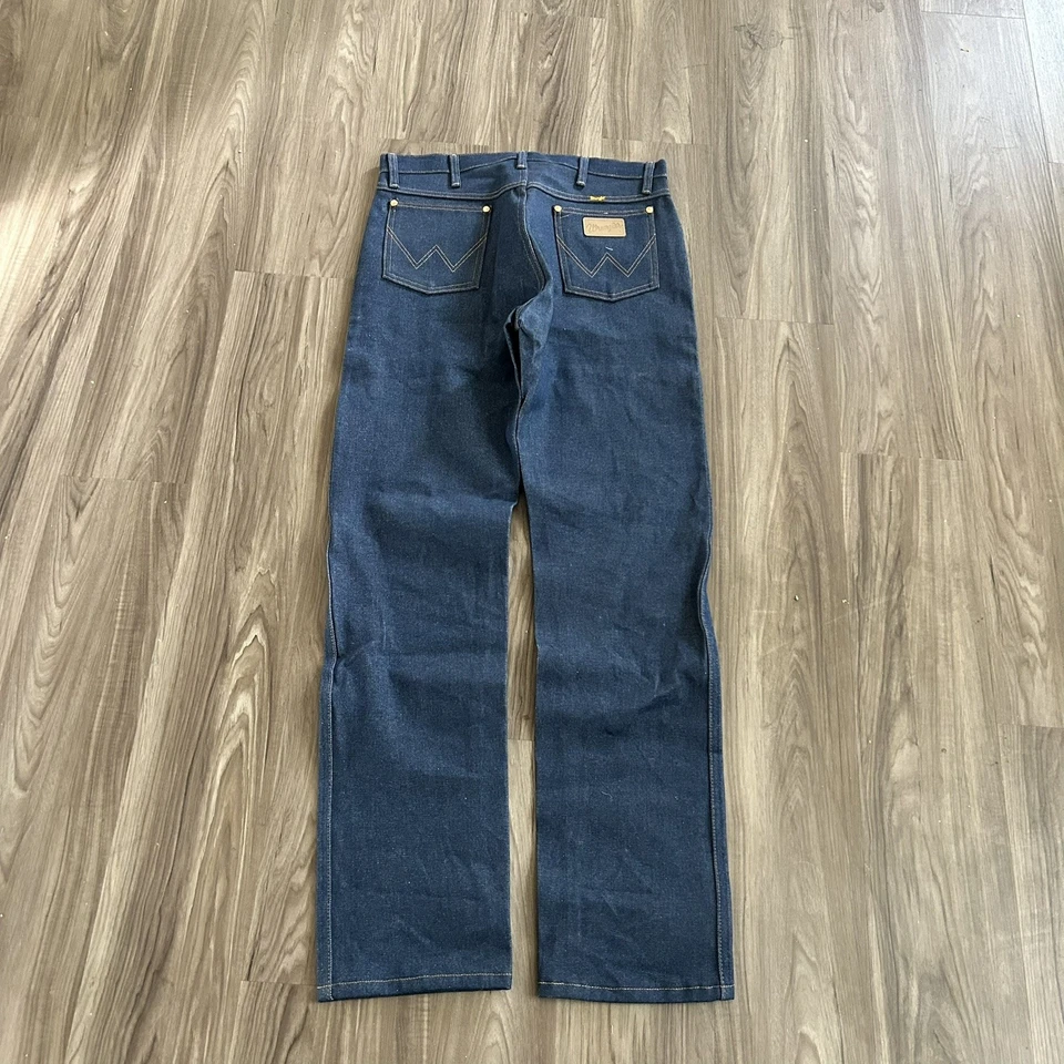 Jeans Wrangler Vintage Años 90 Deadstock Hechos en EE. UU. Corte Vaquero 13MWZ Lavado Oscuro 34x34 Foto 1 de 4