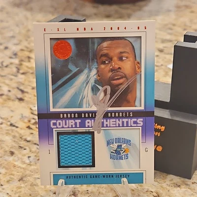 Baron Davis 2004-05 E-XL Court Authentics #/500 #CA-BD Game Worn On Card Auto  - Image 1 of 4