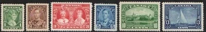 Kanada Briefmarke 211-216 - König Georg V Silber Jubiläum - Bild 1 von 1