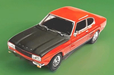 CARARAMA & HONGWELL FORD Capri MKI GT Coupe rot schwarze Motorhaube 1968 - 1972 Cararama 1:43 ovp.