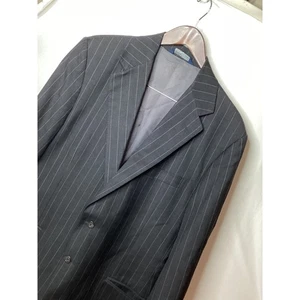Chaqueta Blazer Polo Ralph Lauren Etiqueta Azul Para Hombre A Rayas Hecha en Italia - Imagen 1 de 18