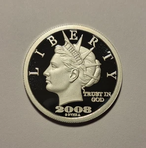 SELTENE 2008 NORFED 2/5 OZ .999 FEINSILBER 20 $ LIBERTY PROOF RUND - Bild 1 von 2