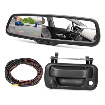  Tailgate Backup Camera + 7" Rear View Mirror Screen Monitor Fit for Ford 2004  - Image 1 of 4