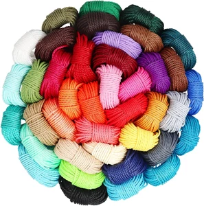 40 Colors 1Mm Waxed Polyester Cord 437 Yard Waxed Bracelet Cord Wax String Cord  - Picture 1 of 12