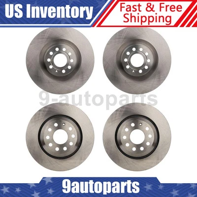 Front & Rear Disc Brake Rotors for 2008 2009 2010 2011 2012 Audi S3 - Image 1 of 4