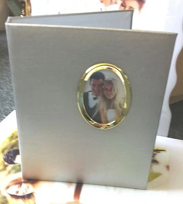 SILVER 5"X7" Photo Album 3 RING 2 up  with 50 pages holds 200 photos Foto 1 de 4