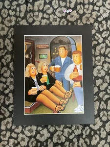 Rare Beryl Cook Art print , Mounted , Printed 1981 , Rarer Early Artwork - Picture 1 of 3