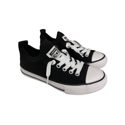 NUOVO! Sneaker Converse unisex bambino Chuck Taylor All Star in maglia taglia 12 slip on