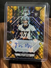 2023 Panini Mosaic Riley Moss RC Auto #358 Black Gold Prizm SSP #6/8 Broncos