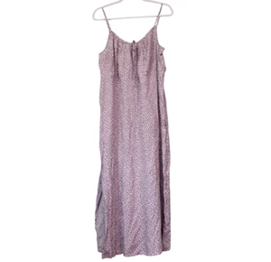 NWT Old Navy Maxi Dress Large Cami Lavender Purple Floral Cottagecore Feminine - Picture 1 of 13