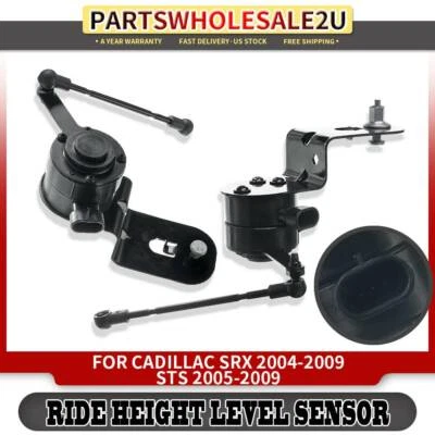 Sensor de nivel de altura de conducción de suspensión de 2 piezas para Cadillac SRX STS 04-09 laterales traseros Foto 1 de 4